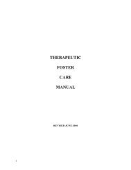 Therapeutic Foster Care Manual - Alabama Department of Human ...