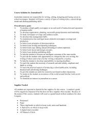 Advanced Journalism Syllabus.pdf - Lancaster High School