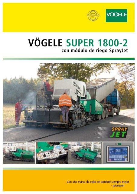 VÖGELE SUPER 1800-2 con módulo de riego SprayJet - Resansil