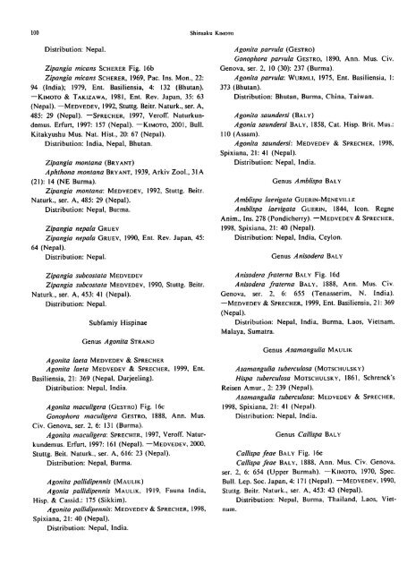 Systematic Catalog of the Chrysomelidae (Coleoptera) from Nepal ...