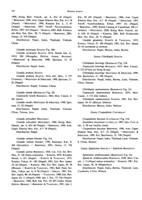 Systematic Catalog of the Chrysomelidae (Coleoptera) from Nepal ...