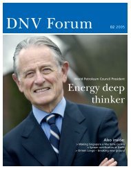 Energy deep thinker - DNV