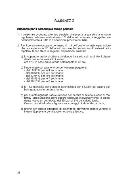 Contratto collettivo di lavoro per il personale occupato nelle ... - OCST