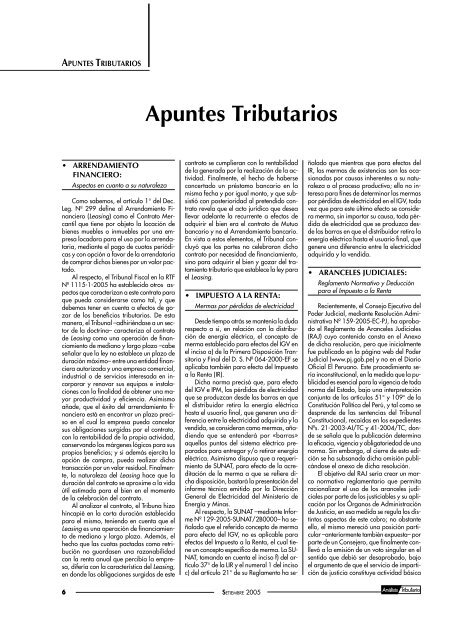 informe tributario - AELE