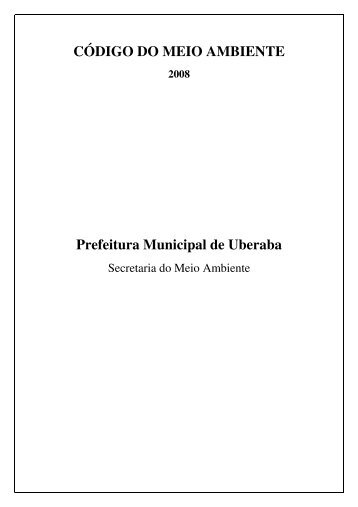 secretaria do meio ambiente de uberaba