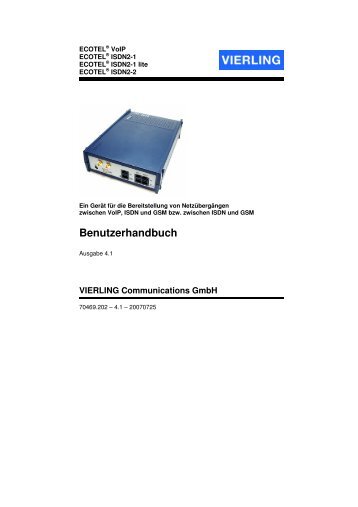 Benutzerhandbuch - teles