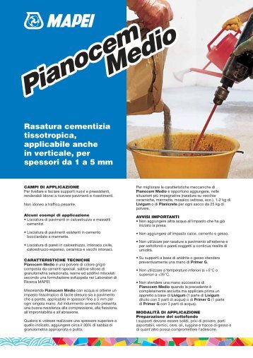 Pianocem Medio Pianocem Medio - Crocispa.it