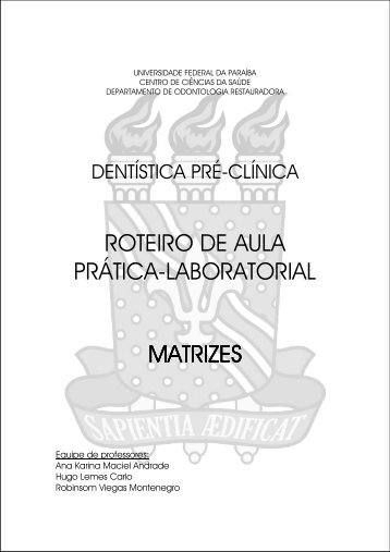 roteiro de aula prÃ¡tica-laboratorial matrizes - CCS - Universidade ...