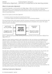 Constructive alignment - Learning and Teaching Theory ... - DrJJ