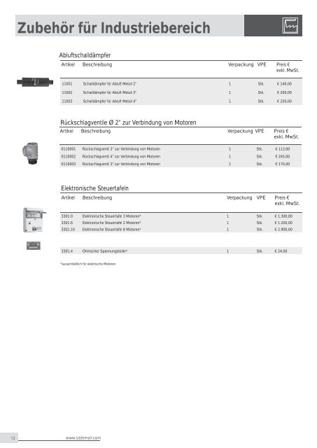 PREISLISTE 2013 - Sistem Air