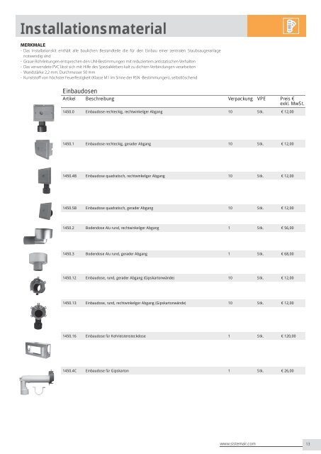 PREISLISTE 2013 - Sistem Air