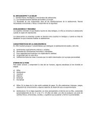 EL ADOLESCENTE Y LA SALUD 1. Cambios fÃ­sicos ... - Escolares