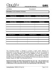 QuickVue Chlamydia test - Quidel Corporation