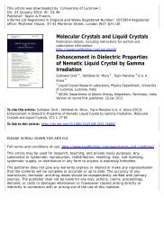 Enhancement in Dielectric Properties of Nematic Liquid Crystal by ...