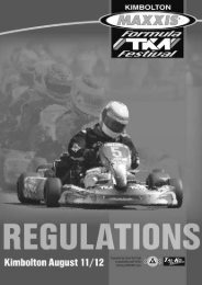Maxxis Formula TKM Festival Regulations & Entry Form - Tal-Ko