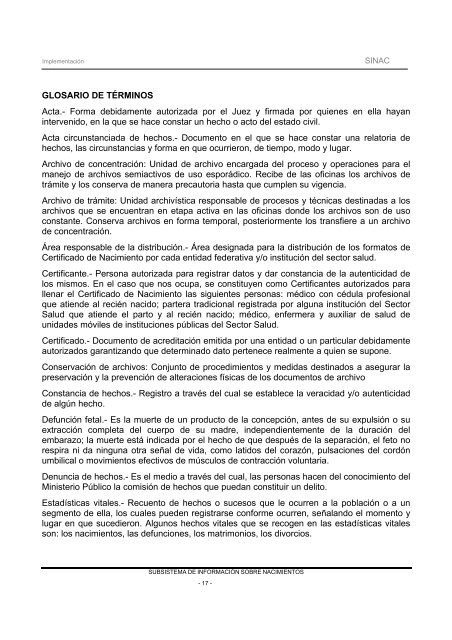 Manual de ImplementaciÃ³n del Certificado de Nacimiento