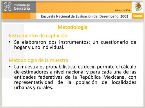 ENED 2002 - Instituto Nacional de GeriatrÃ­a