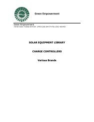 SOLAR EQUIPMENT LIBRARY CHARGE ... - CENICASOL