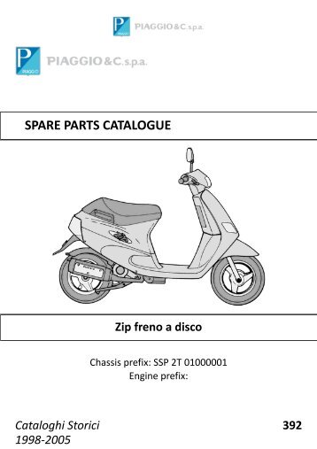 Piaggio Zip (Scheibenbremse)- SSP 2T 01000001