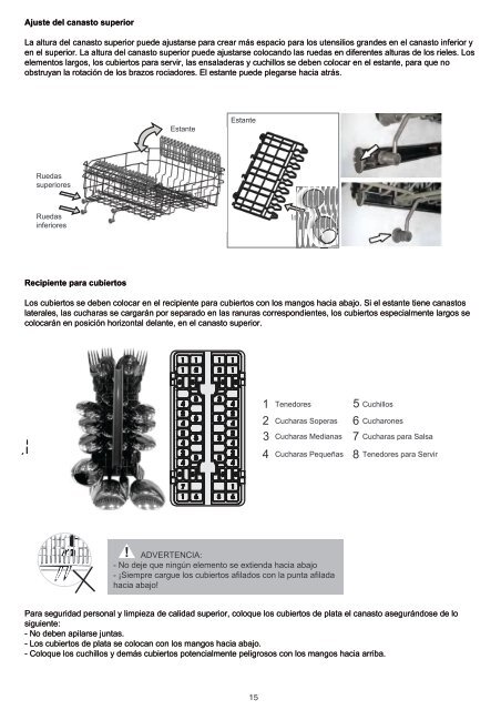 Manual de instrucciones, garantÃ­a y STA LAVAVAJILLAS LVJ ... - Atma