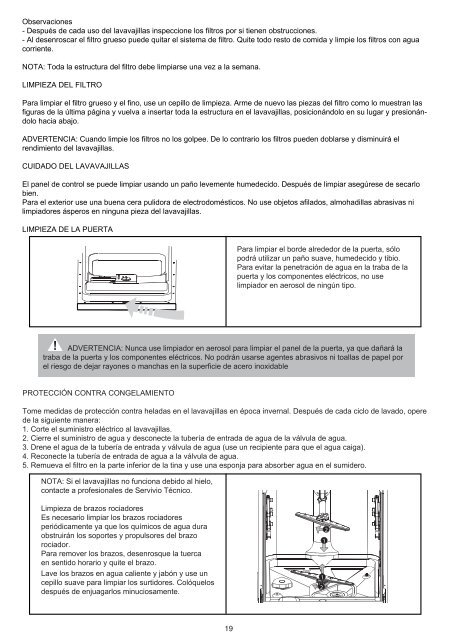 Manual de instrucciones, garantÃ­a y STA LAVAVAJILLAS LVJ ... - Atma