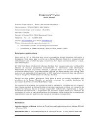 Curriculum Vitae de René Massé - RIAED