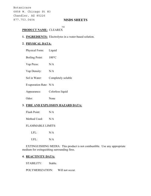 Clearex MSDS.pdf