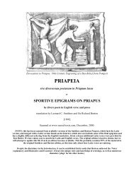 PRIAPEIA - Sir Richard Francis Burton (1821-1890)