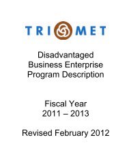 DBE Program Description - TriMet