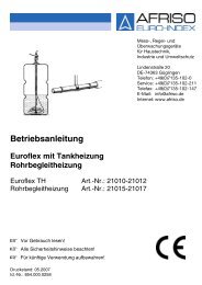 Betriebsanleitung fÃ¼r Euroflex mit Tankheizung (1.064 KB) - Wekonn