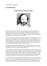 Peter James Lorimer - New Zealand Mathematical Society