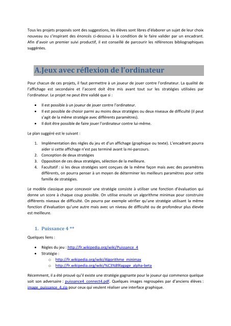ENSAE 1 annÃ©e Liste des projets annÃ©e 2012-2013 ... - xavierdupre.fr