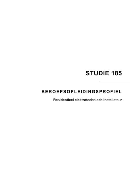 Residentieel elektrotechnisch installateur