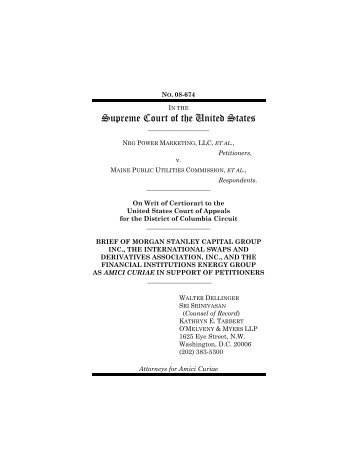 NRG POWER MARKETING, LLC, ET AL., Petitioners, v ... - ISDA