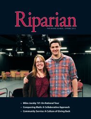 The Riparian - Spring 2013 - The Rivers School