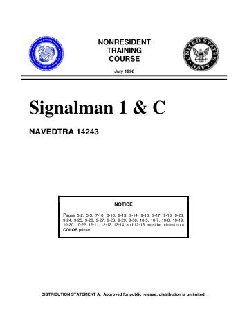 Signalman 1 & C - Historic Naval Ships Association