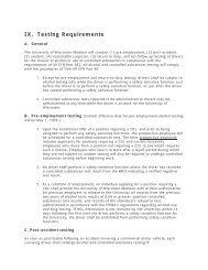 IX. Testing Requirements - University of Wisconsin-Madison