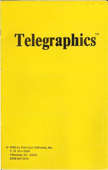 Telegraphics (Derringer Software).pdf - TRS-80 Color Computer ...