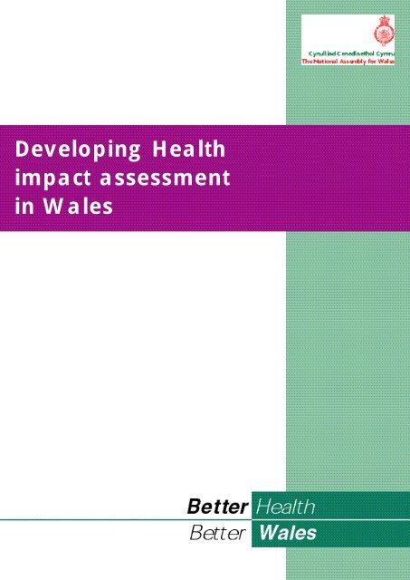 Developing Health impact assessment in Wales - Health in Wales