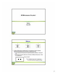 RF/Microwave Circuits I Baluns - ECS