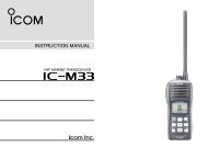 IC-M33 Instruction Manual - Icom Polska Sp. z o.o., Sopot