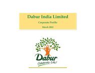 Business Overview - Dabur India Limited