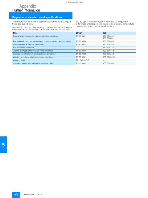 DC motors Sizes 160 to 630 31.5 kW to 1610 kW - Siemens