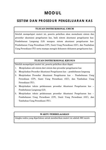 modul sistem dan prosedur pengeluaran kas