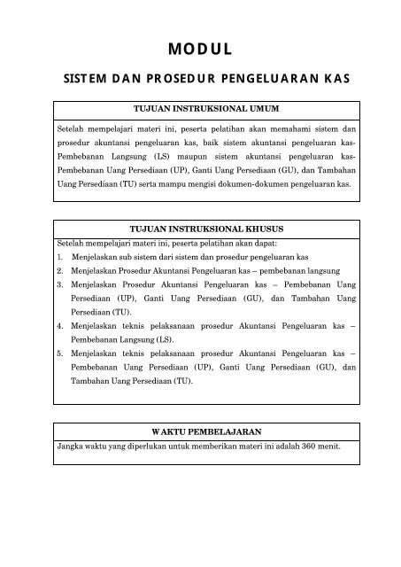 modul sistem dan prosedur pengeluaran kas