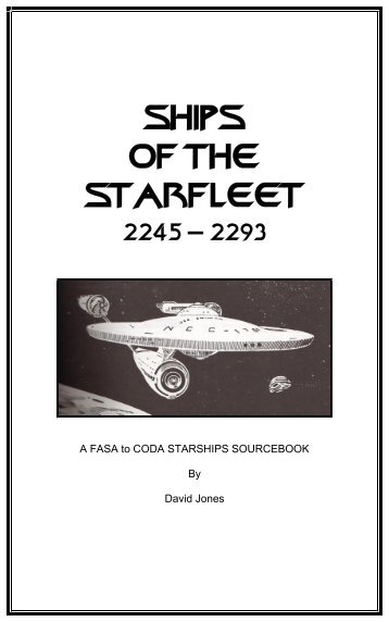 Ships of the Starfleet 2245-2293 - CODA Star Trek RPG Support