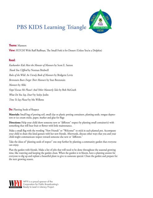 PBS KIDS Learning Triangle - WFYI