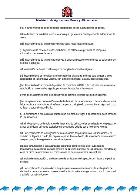 Ley de pesca 2001 - ConfederaciÃ³n EspaÃ±ola de Pesca Responsable