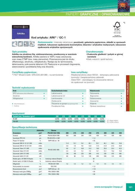 Tektury powlekane (PDF 964 kB) - Europapier