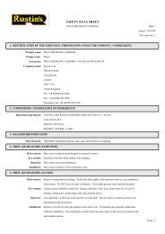 SAFETY DATA SHEET - Toolbank